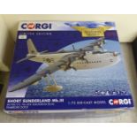 A Corgi Limited Edition 1.72 diecast model short Sunderland mk 111 from the Aviation Collection