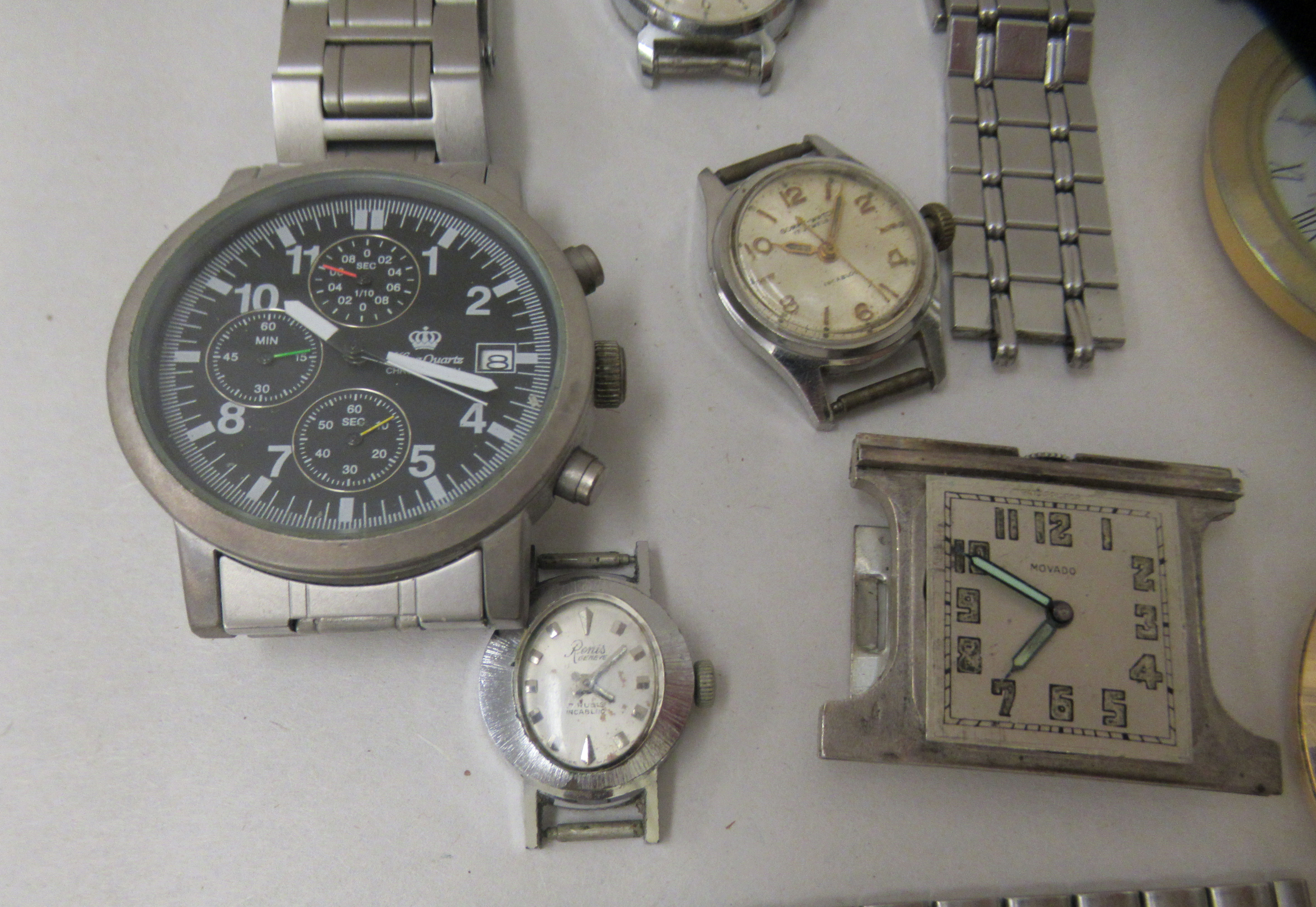 Mainly stainless steel cased wristwatches and loose components: to include examples by Citizen and - Image 3 of 5