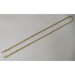 A 9ct gold fancy link neckchain, on a ring bolt clasp