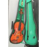 A Stentor Music Company violin, the two piece back 13.5"L