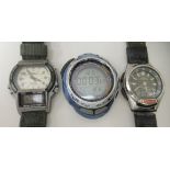 Three variously cased and strapped Casio wristwatches