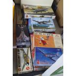 Airfix and similar scale model kits: to include a 1.48 Supermarine Seafire FR46/47  boxed  (