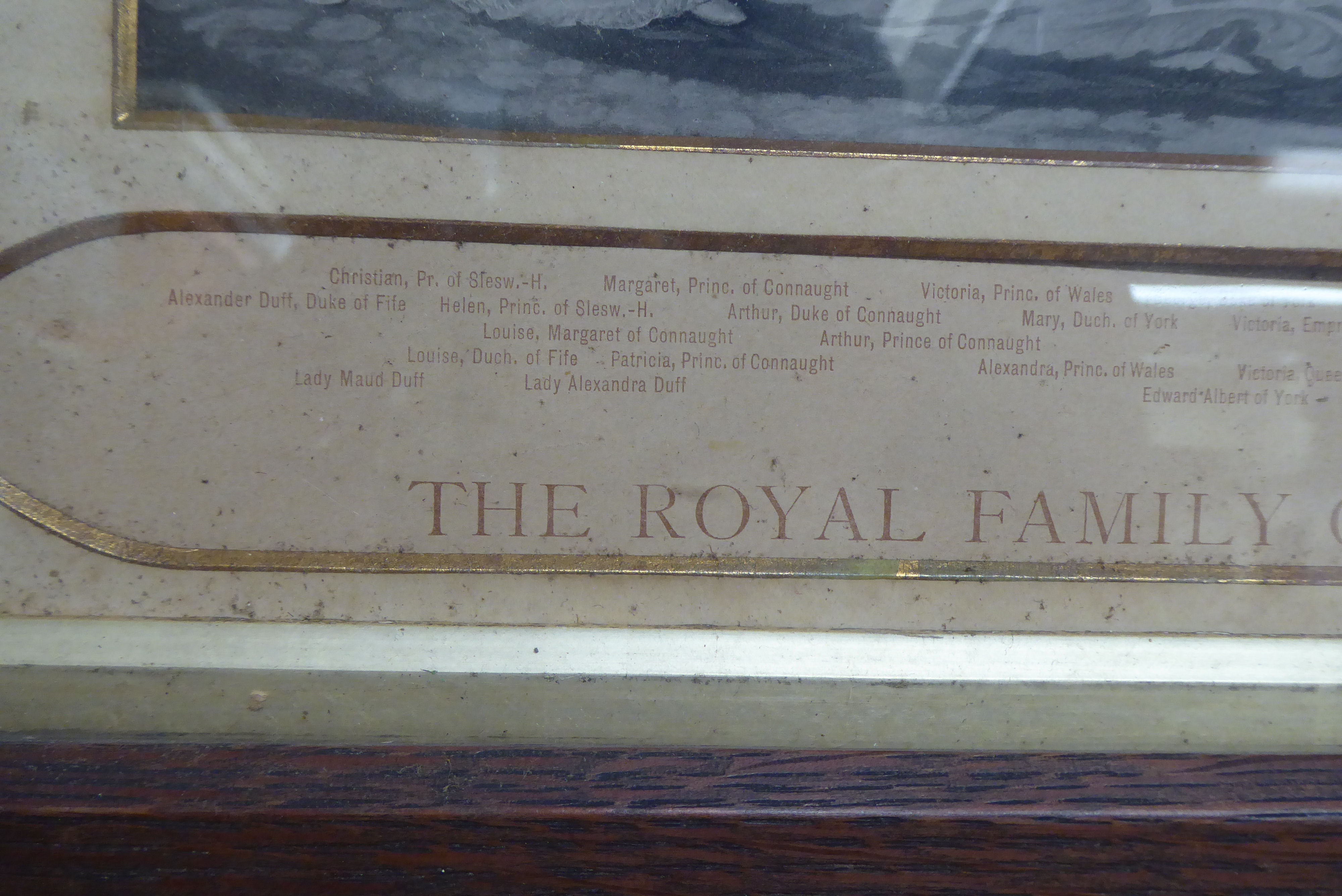 'The Royal Family of Great Britain 1897'  print  8" x 12"  framed - Image 3 of 5