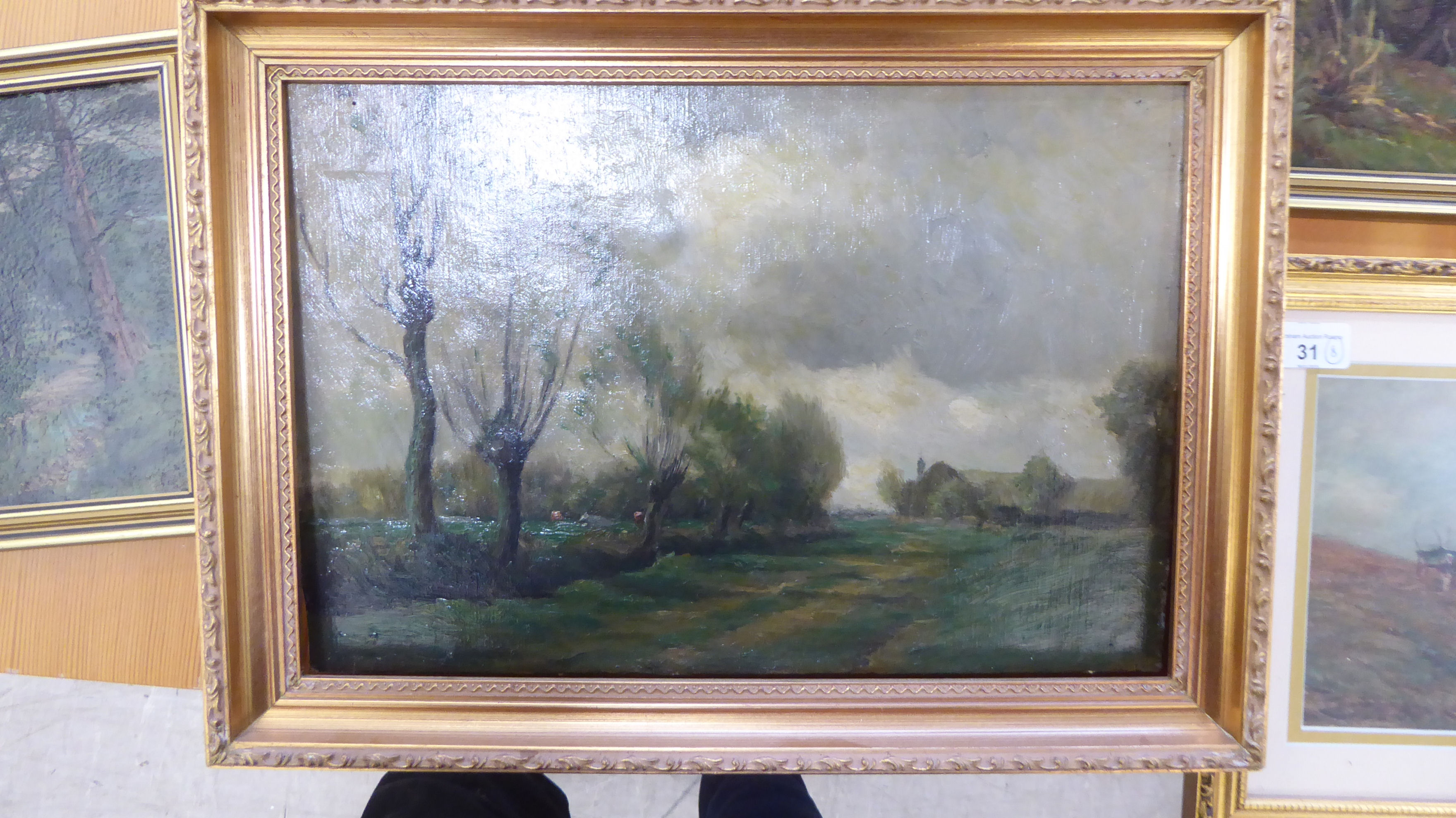 Eight works attributed to WB Rowe (circa 1920s/30s) - similar landscapes & shoreline scenes  oil - Image 2 of 8