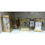 Clocks: to include an Atlantic brass cased automatic mantel clock  8"h