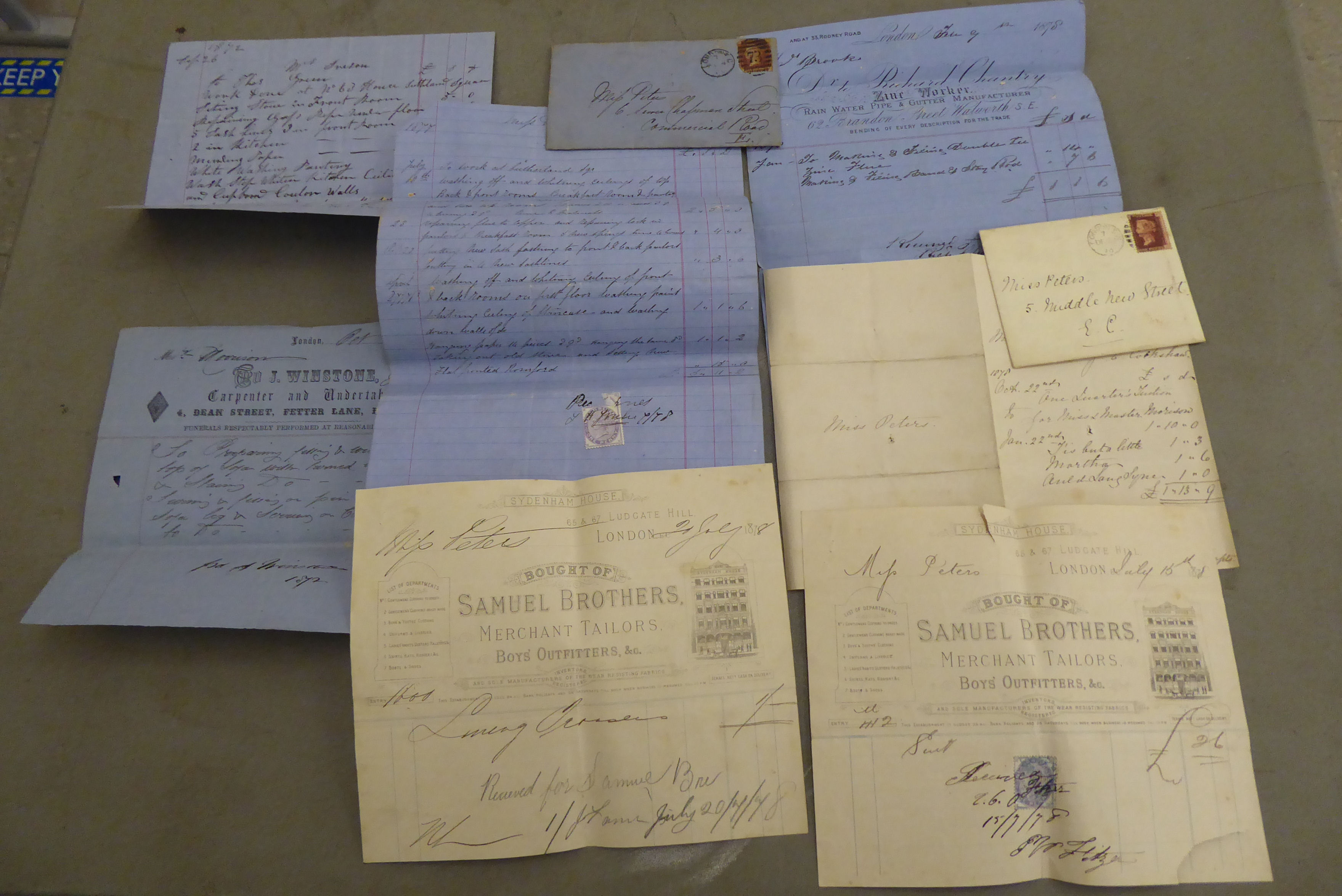 Late Victorian printed and handwritten ephemera, largely relating to a Miss Peters of Middle New - Image 3 of 4