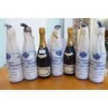 Seven bottles of 1966 Blanc de Blancs Champagne Conrad-Duchene