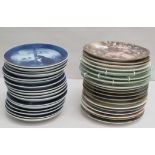 Collectors plates: to include B&G, Copenhagen porcelain Christmas plates  7"dia