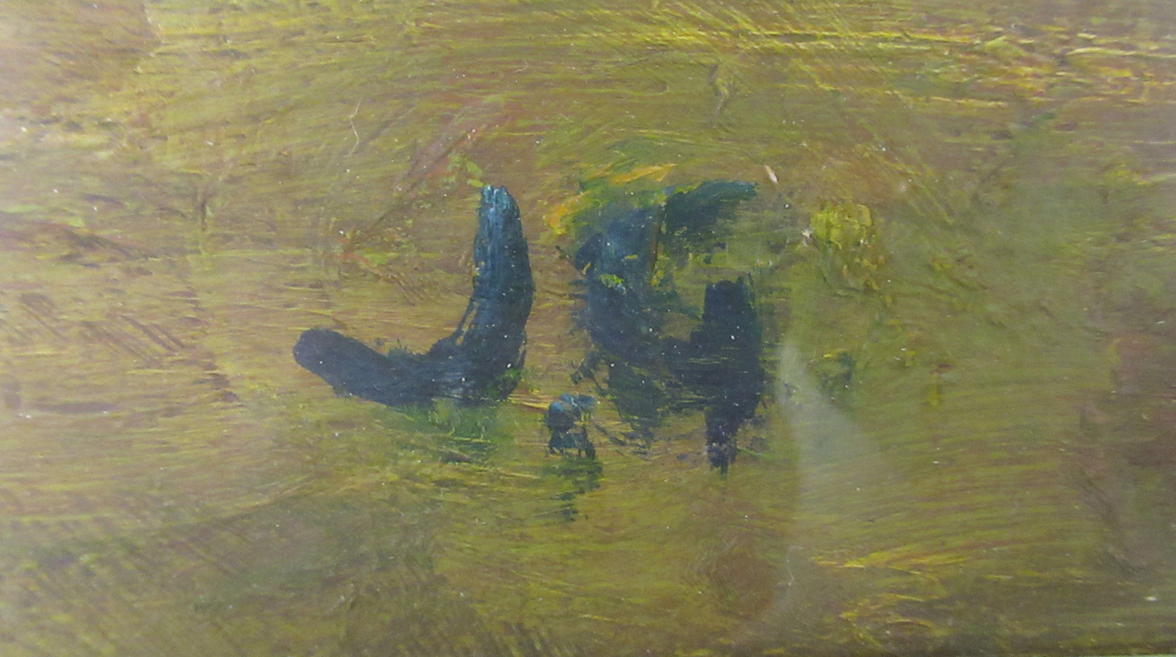 Jane Gibbs - 'Yellow Fields'  mixed media on paper  bears initials  23" x 31"  framed - Image 2 of 4