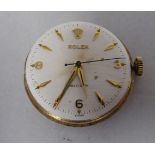 A vintage Rolex Precision 9ct gold cased wristwatch, the mechanical movement with sweeping