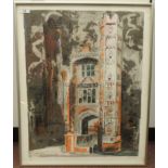 After John Piper - 'Oxburgh Hall, Norfolk, 1977'  Limited Edition 118/120 lithograph  bears a