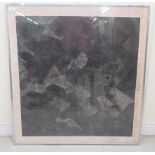 After William Bramer - a black monochrome abstract study  print  bears a pencil signature & dated