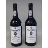 Two 75cl bottles of Warre's 1985 Vintage Port