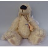 A Clemens plush covered Teddy bear  Limited Edition 285/1499  10"h
