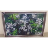 Brian Bennett - 'Blossom'  oil on canvas  bears a signature  23" x 39"  framed