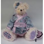 A Hermann plush covered Teddy bear  Limited Edition 018/199  'Geisha Bear'  15"h