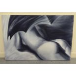 Maud Casaux-Alsina - a nude  oil on canvas  bears a signature verso  24" x 36"