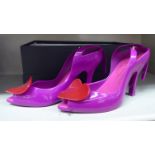 A pair of Vivienne Westwood Anglomania Melissa Lady Dragon purple shoes  size 39