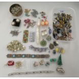 Costume jewellery: to include earrings; brooches; and bracelets