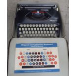 An Olympia Splendid 66 portable typewriter  cased