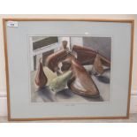 Brian Edwards - 'Pear Trees'  watercolour  bears a signature  10" x 13"  framed