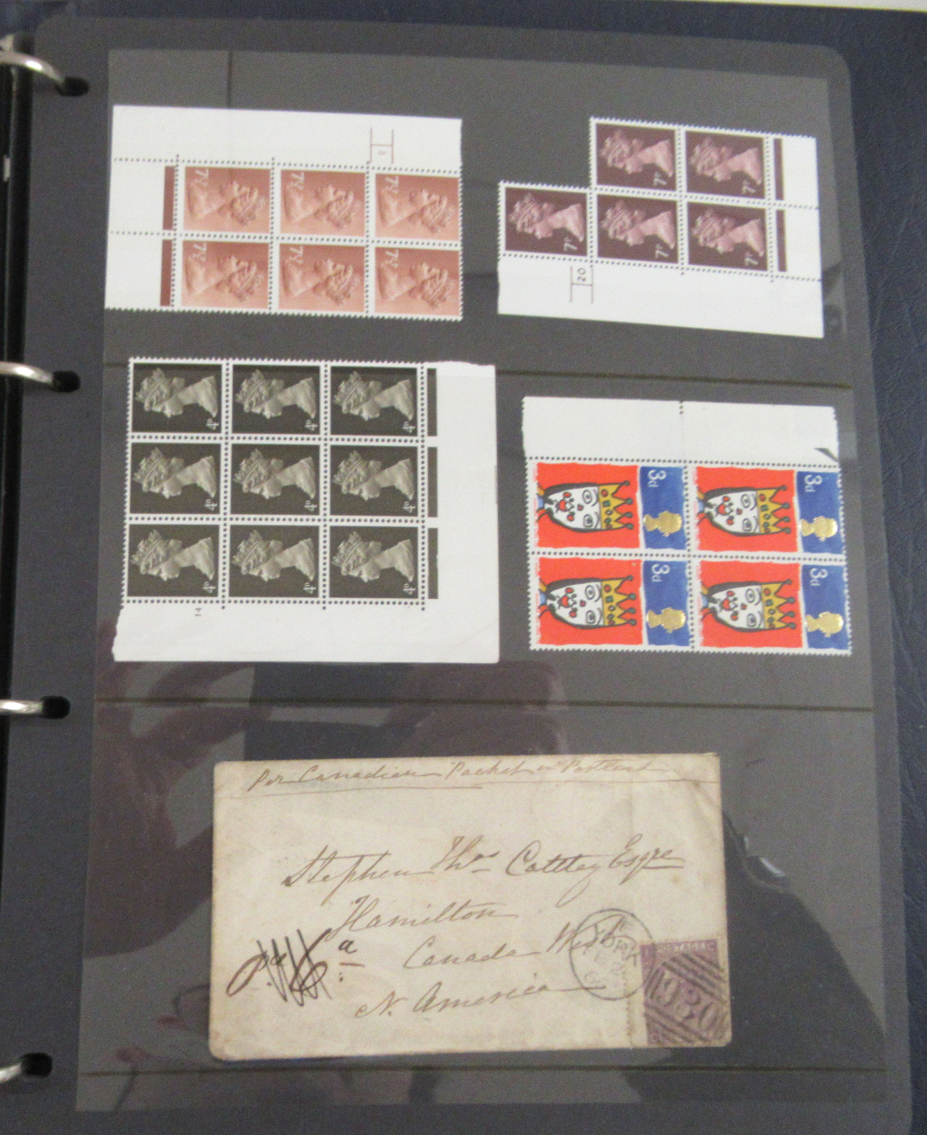 An album of postage stamps and banknotes: to include unused sheets and a £10 stamp - Image 5 of 6