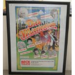 A 1986 Beck Theatre coloured promotional printed poster for Dick Whittington, starring Barbara