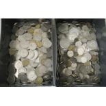 Uncollated 20thC British coins: to include half crowns and shillings post-1947