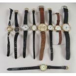 Eight various wristwatches: to include an Oriosa and Timex