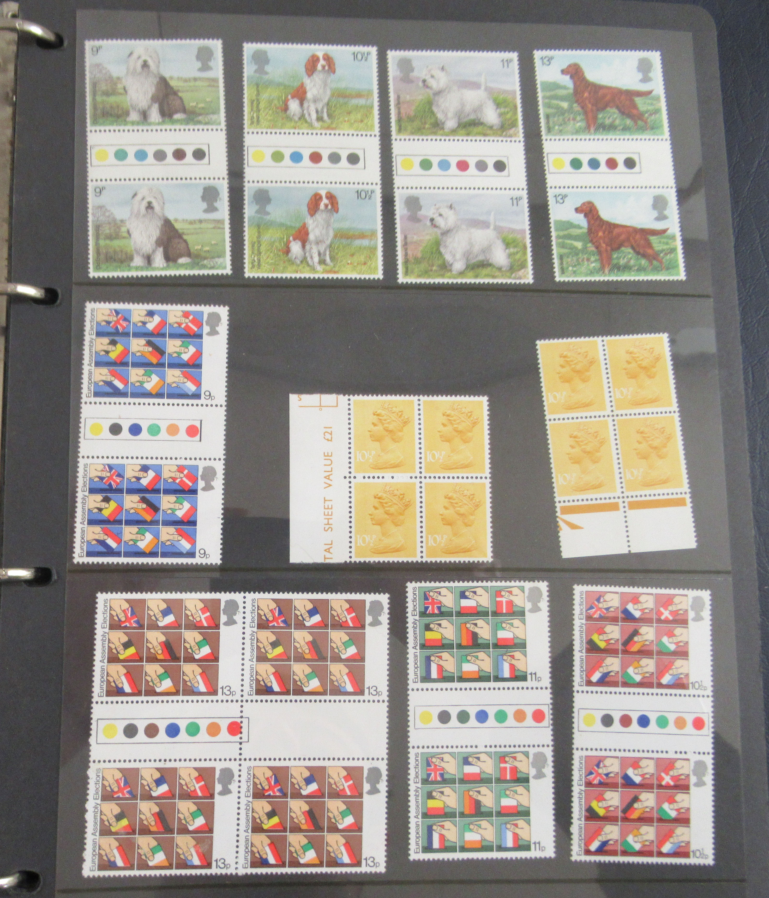 An album of postage stamps and banknotes: to include unused sheets and a £10 stamp - Image 4 of 6