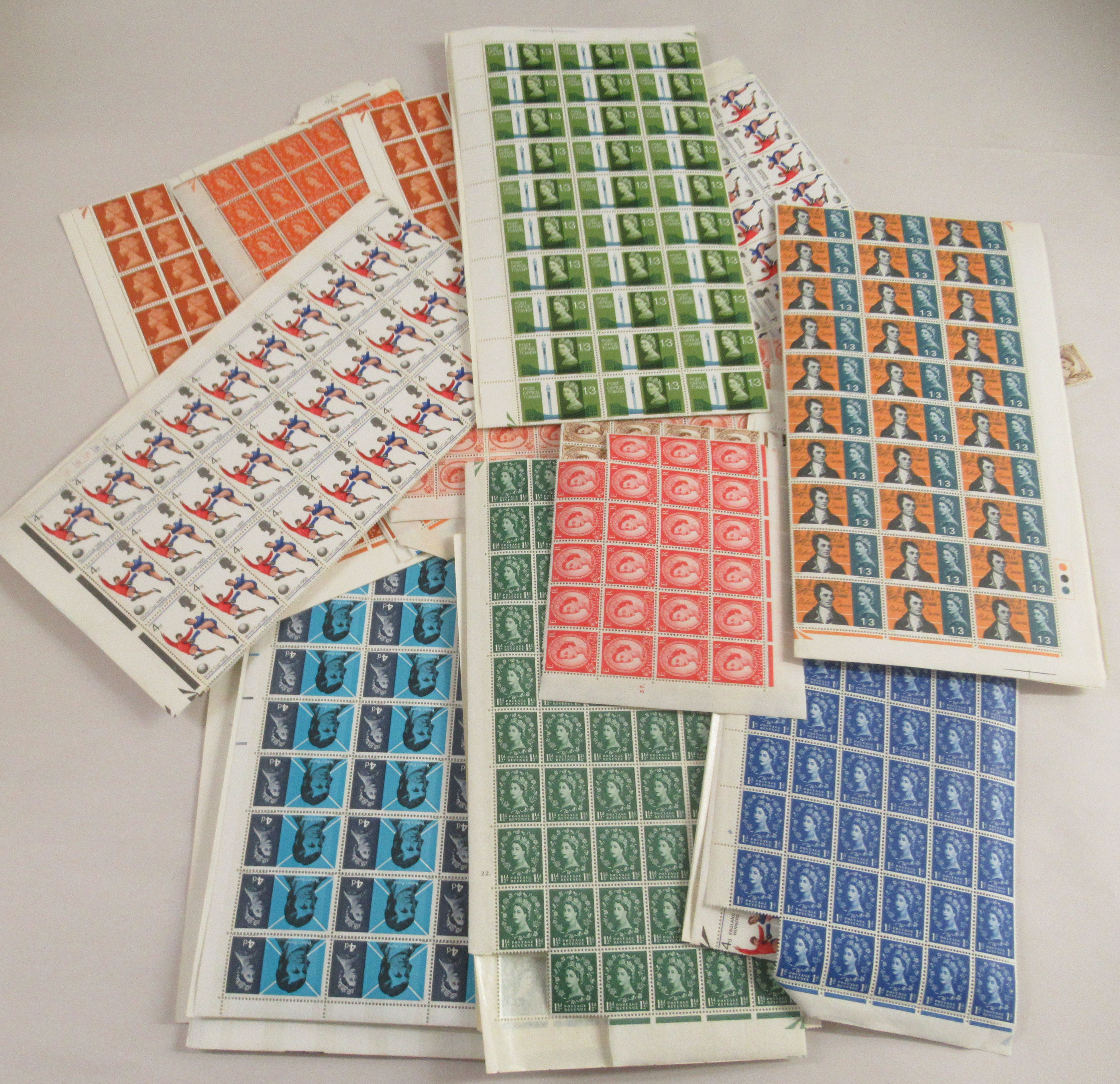 An album of postage stamps and banknotes: to include unused sheets and a £10 stamp - Image 2 of 6