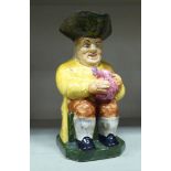 A 19thC Rockingham pottery Toby jug  11"h