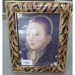 A Jay Strongwater lacquered brass and decoratively enamelled photograph frame  9" x 7.5"
