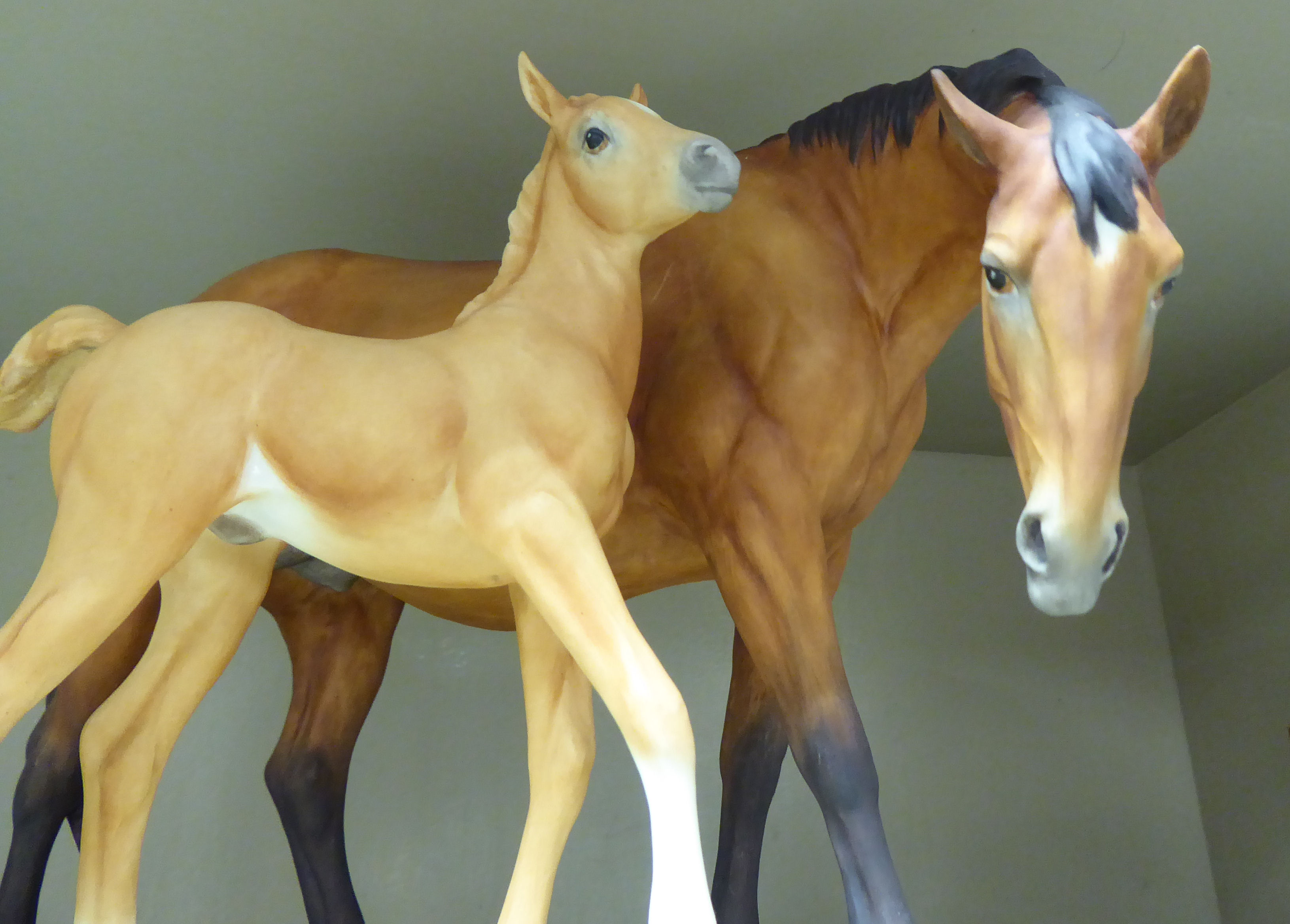 A Royal Worcester china model 'Prince's Grace and Foal'  Limited Edition 687/750, modelled by - Image 4 of 4