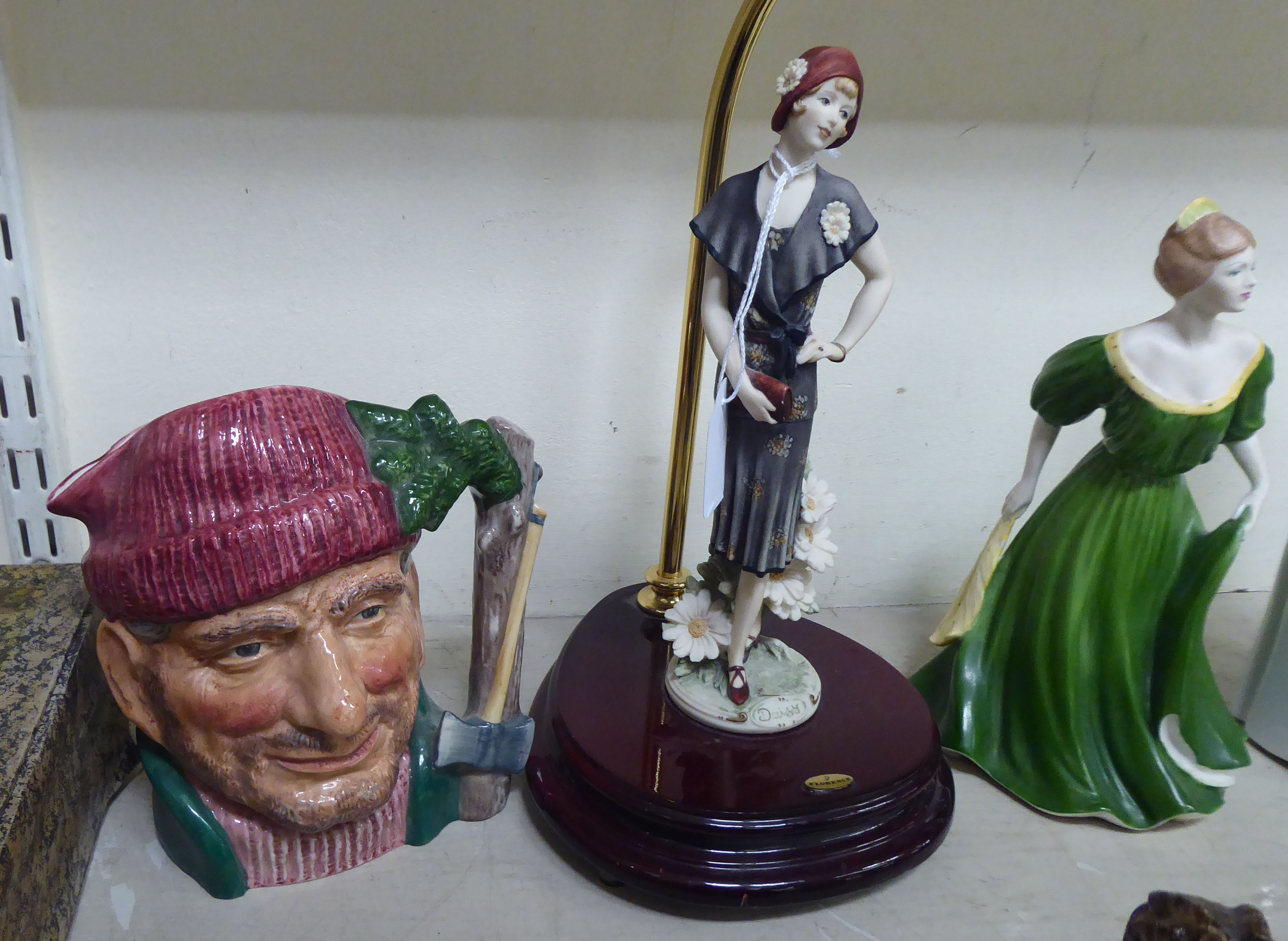 Ceramic figures: to include examples by Royal Doulton, Nao and Coalport  largest 11"h - Image 5 of 10