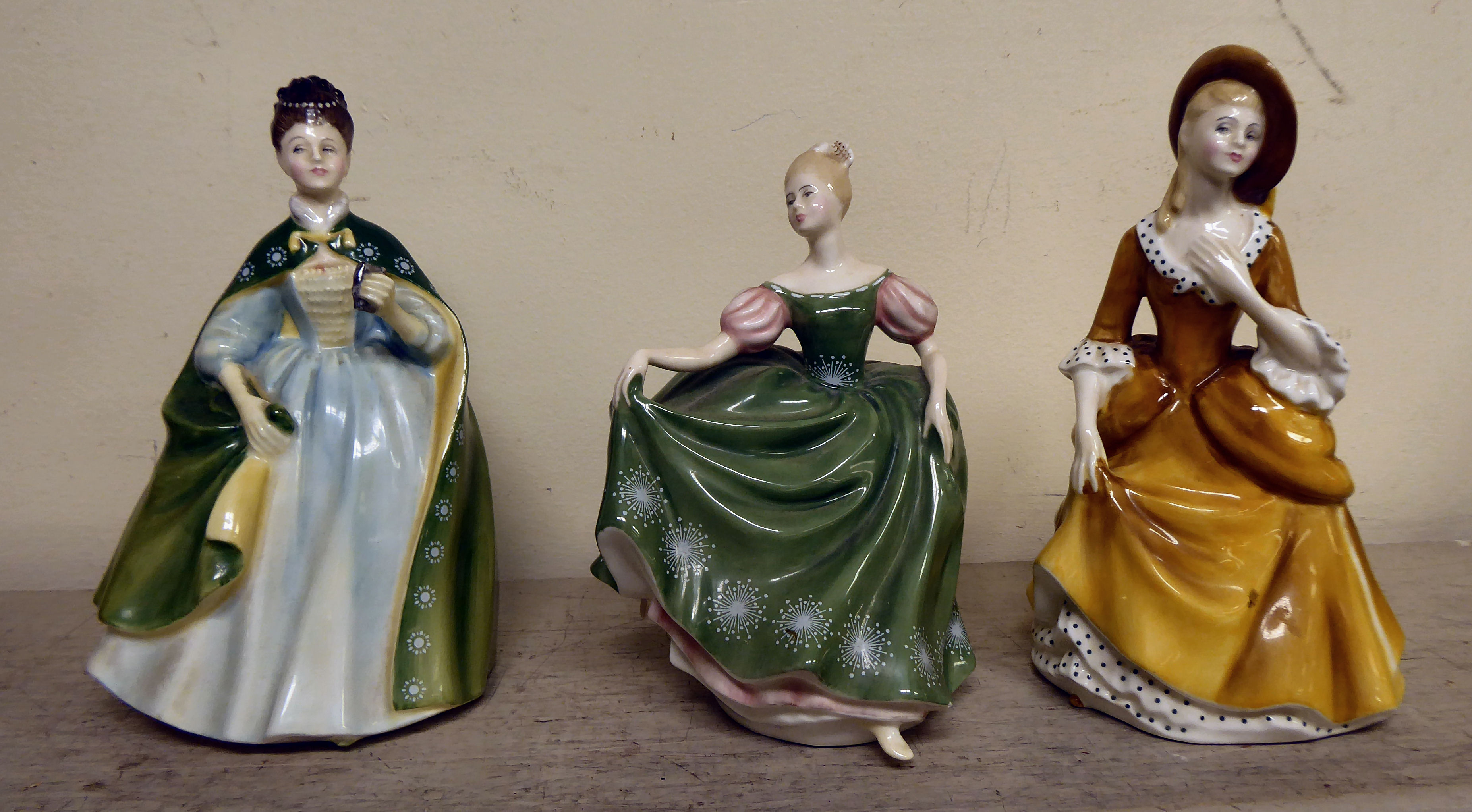 Ceramic figures: to include examples by Royal Doulton, Nao and Coalport  largest 11"h - Image 2 of 10