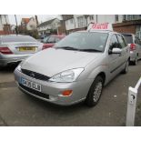 A 2000 Ford Focus GHIA automatic, five door hatchback, registration no. X435 ELB, 12,000 recorded