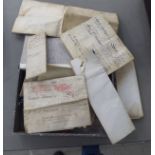 18th and 19thC handwritten legal documents: to include leases and conveyances, some on parchment