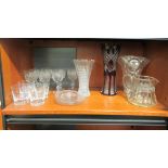 Glassware: to include a set of six Edinburgh Crystal pedestal wines