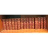 Books: 'The Works of Charles Dickens' authentic edition, published in fifteen half calf volumes by