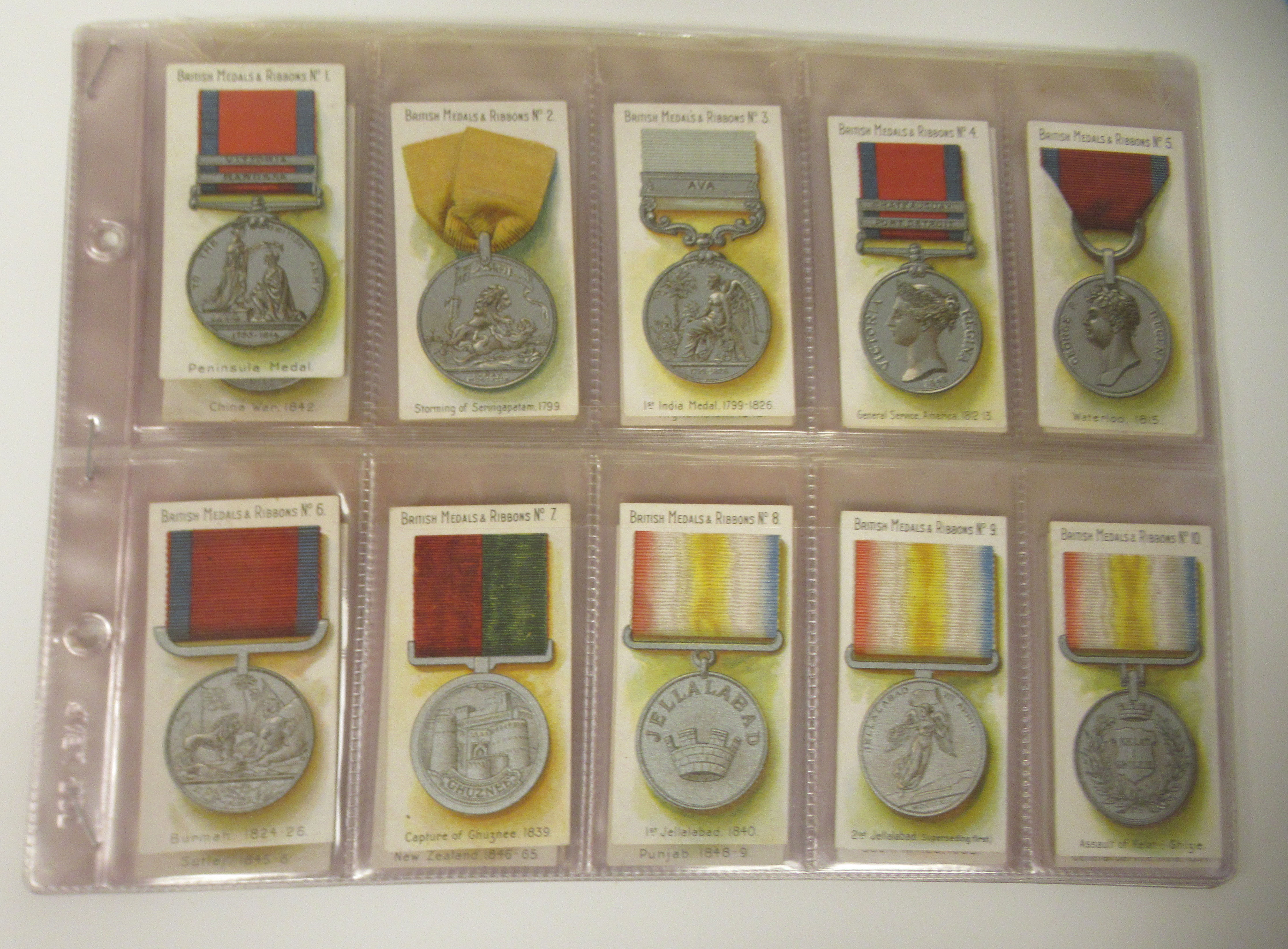 A 1912 set of fifty Taddy & Co cigarette cards 'British Medals & Ribbons' - Image 2 of 6