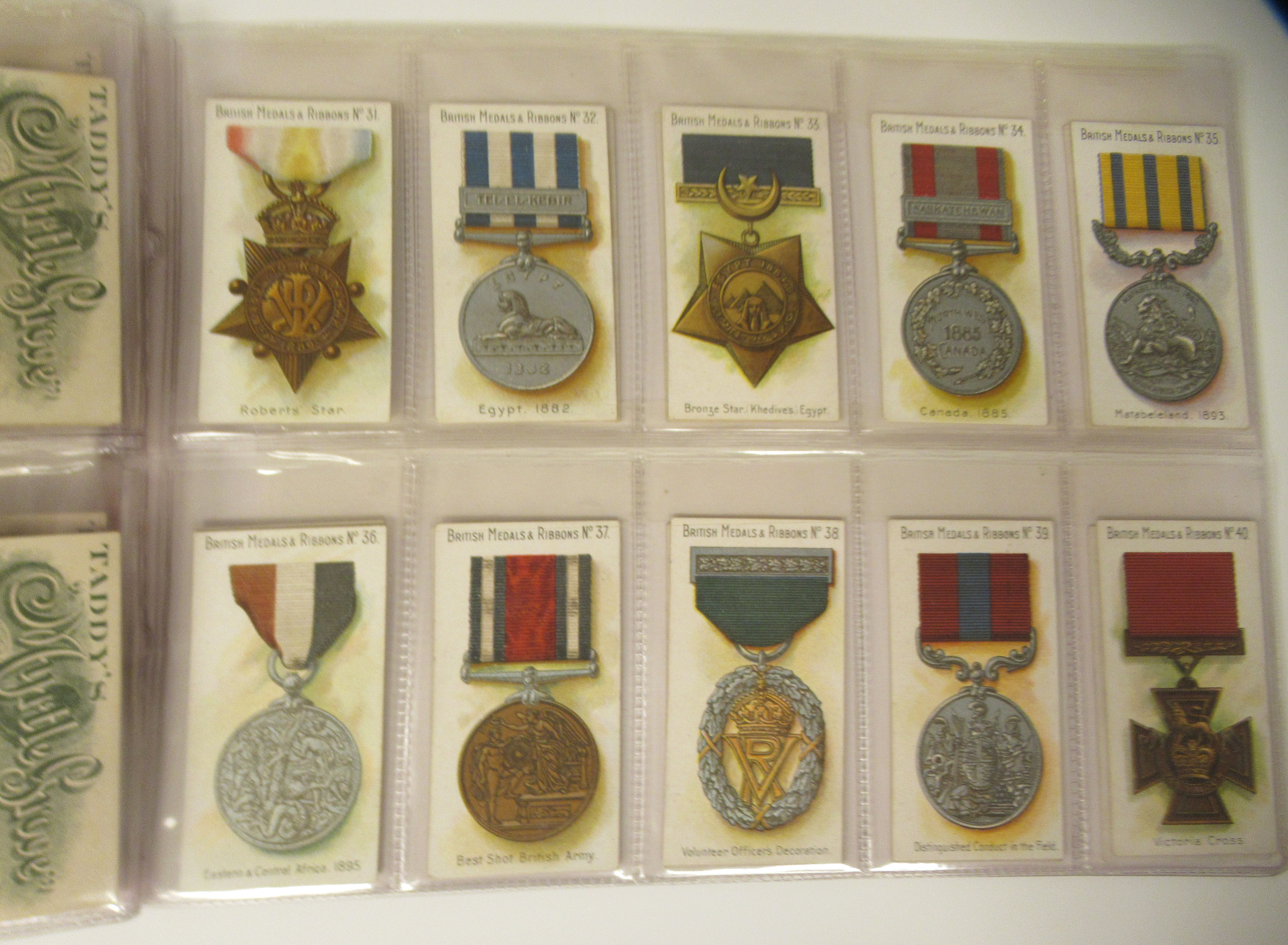 A 1912 set of fifty Taddy & Co cigarette cards 'British Medals & Ribbons' - Image 4 of 6