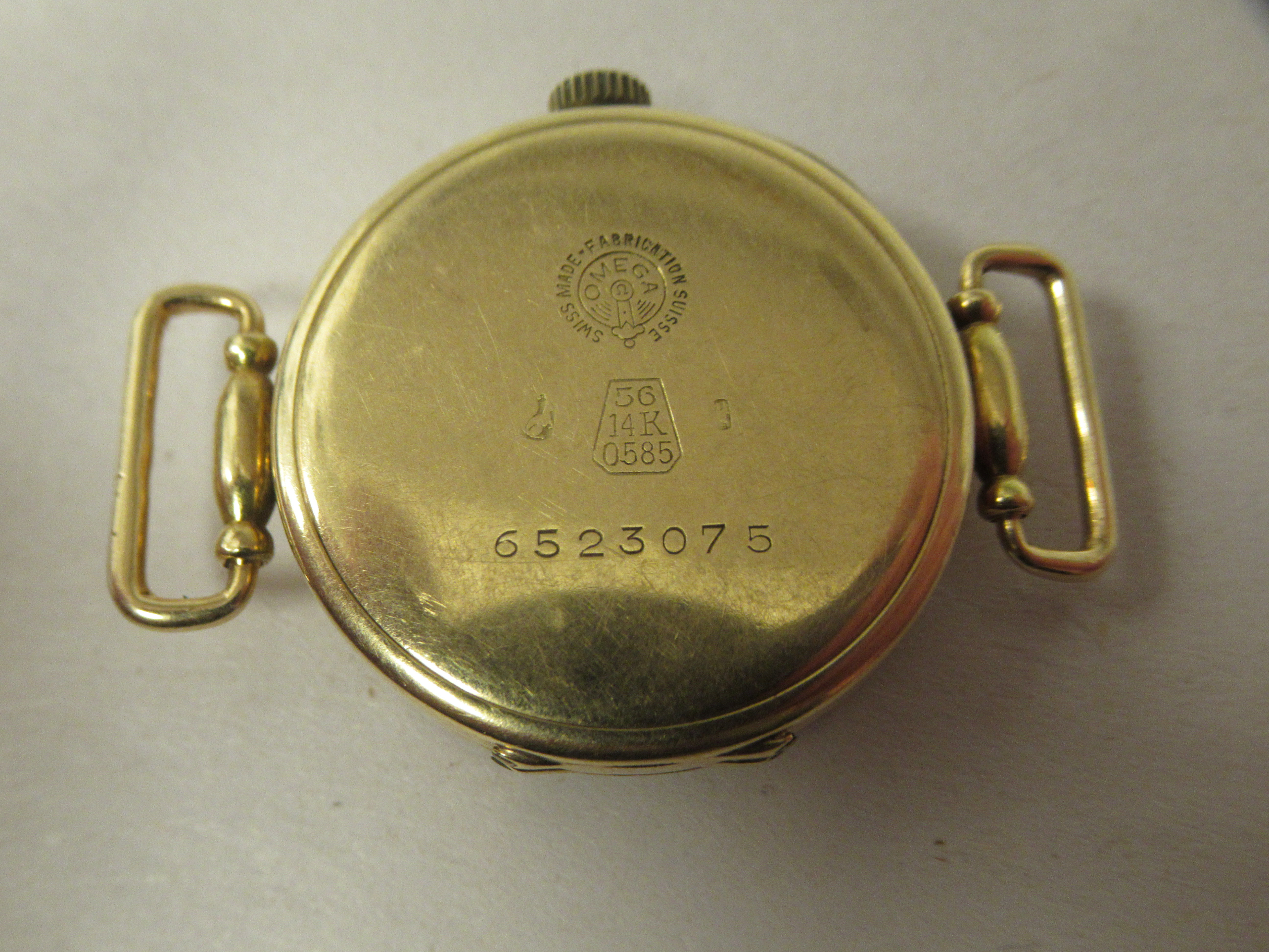 A lady's Omega 14ct gold round cased wristwatch, faced by an Arabic dial, incorporating subsidiary - Image 3 of 3