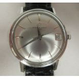 A 1970s Eterna-Matic 3000 stainless steel cased wristwatch, the 21 jewel movement faced by a