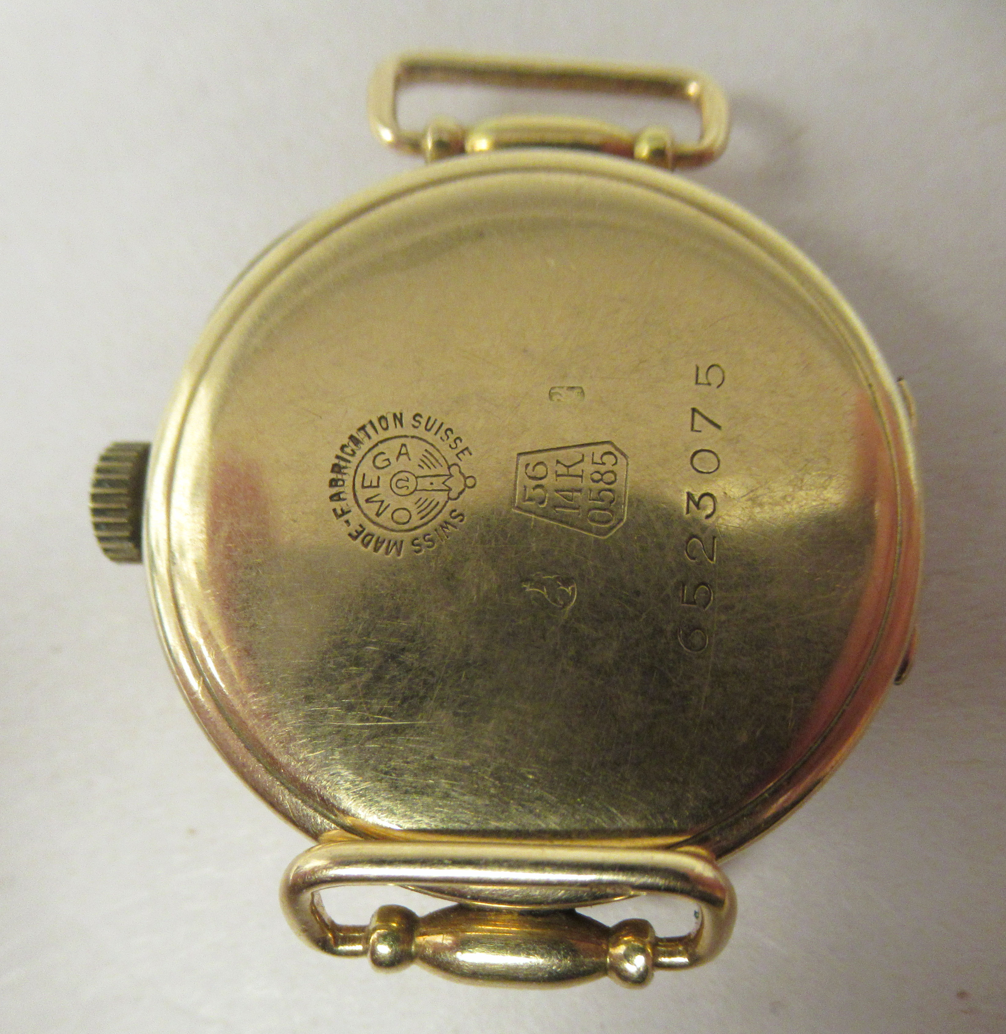 A lady's Omega 14ct gold round cased wristwatch, faced by an Arabic dial, incorporating subsidiary - Image 2 of 3