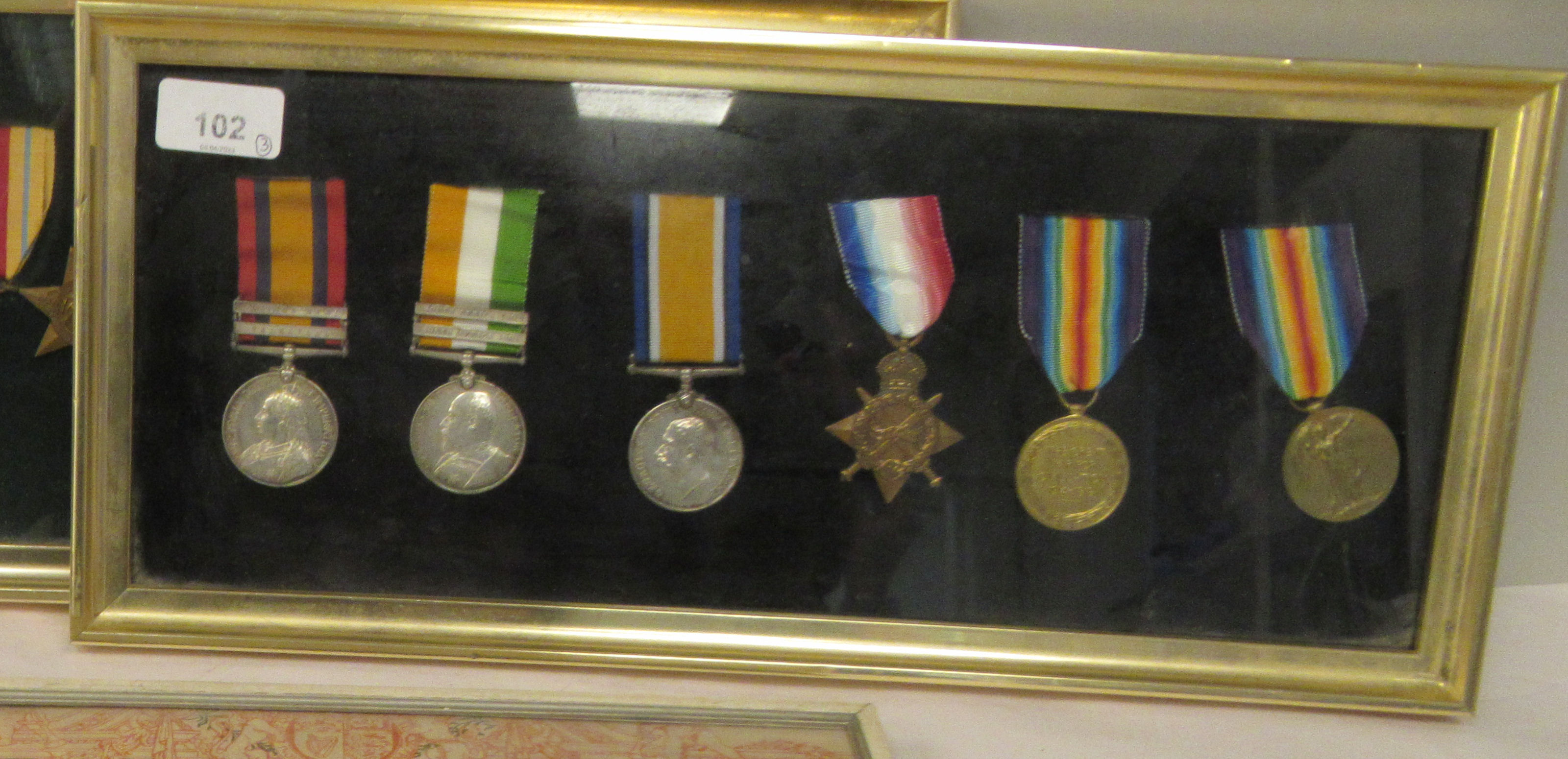 A group of six Victorian/Edwardian British military medals on ribbons, awarded to 23653 Pte. J H - Image 2 of 5