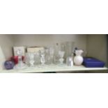 Glassware: to include a Murano glass jug