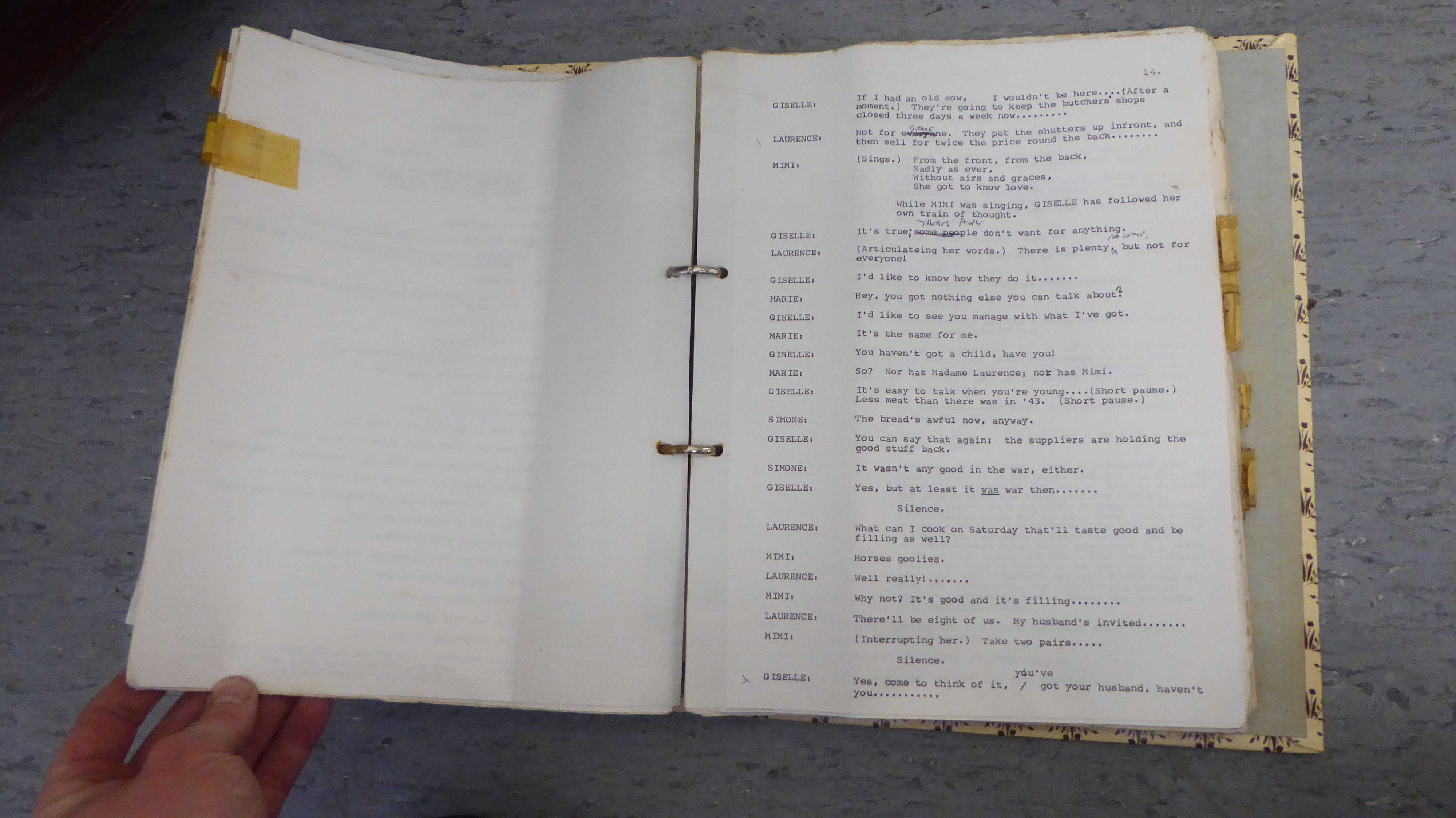 An Oxford Playhouse Company script, 'The Workshop' by Jean Claude Grumberg - Image 3 of 4