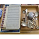 EPNS tableware: to include a fiddle and thread pattern punch ladle