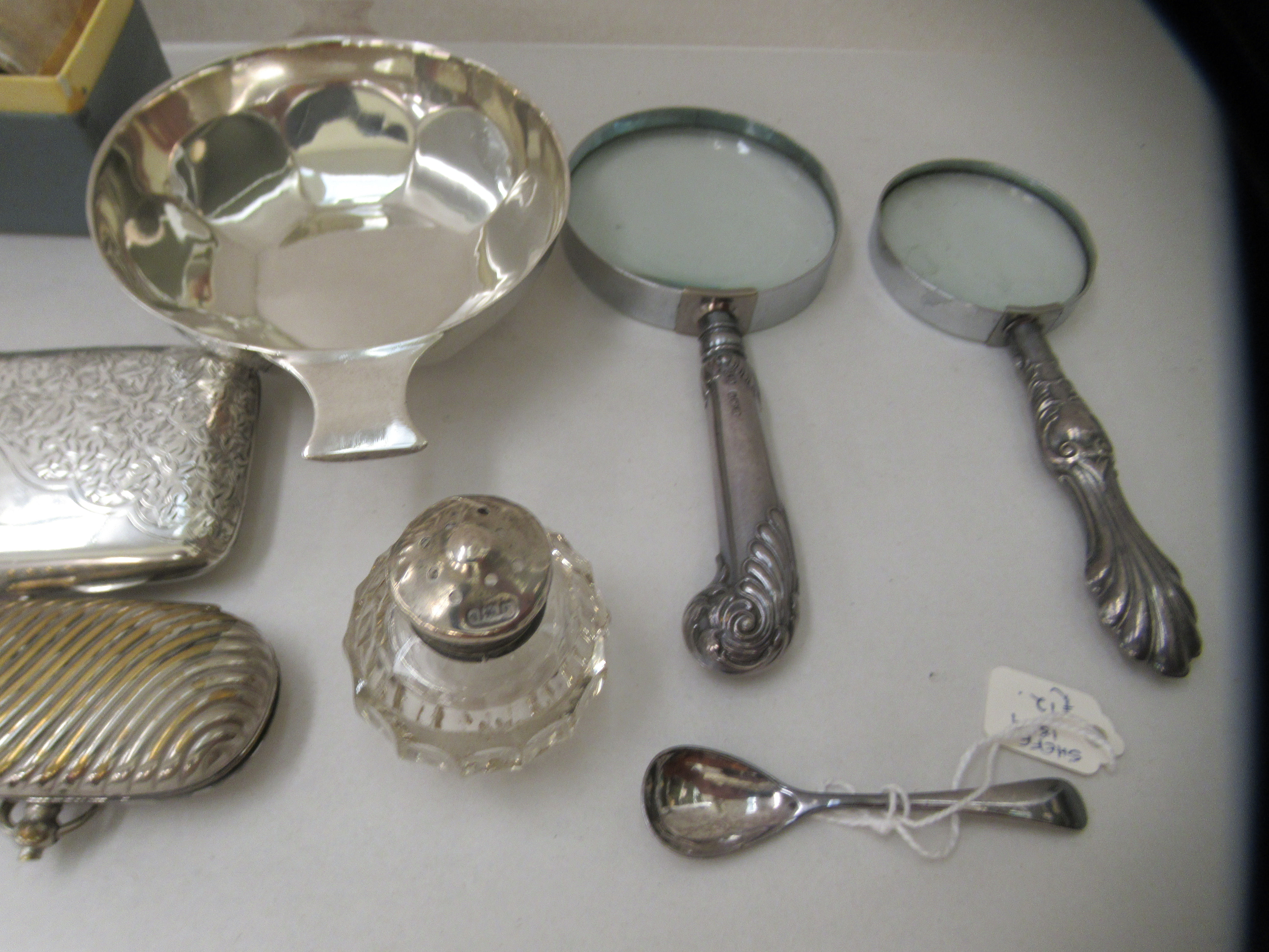 Silver, white metal and EPNS collectables: to include a quache; a napkin ring; and a combination - Image 4 of 5